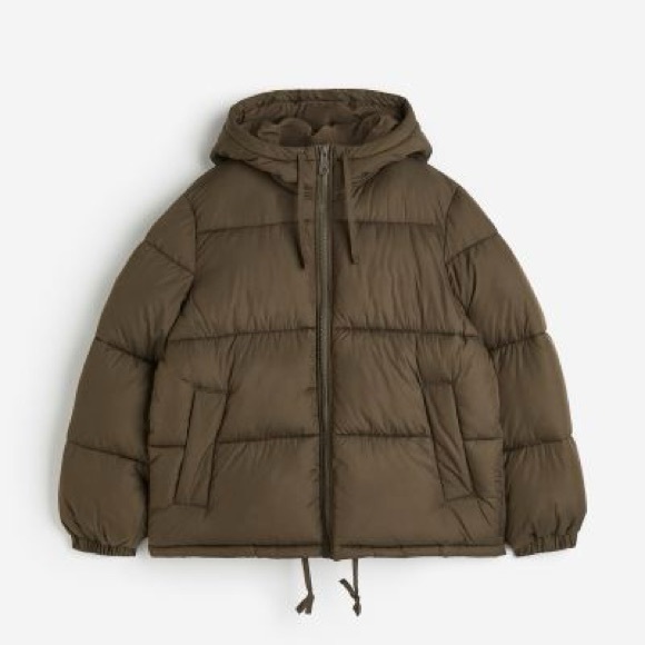 Green Hooded Puffer Jacket (S, L) - Picture 7 of 7